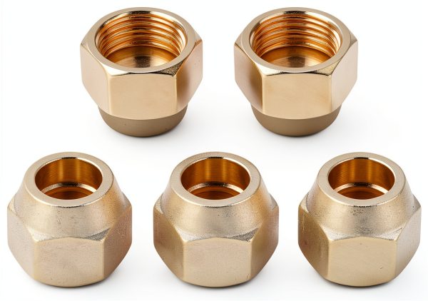 AIFORCE Brass Flare Nut Aerospace Grade Flared Tube Fittings-0