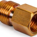 JUWO 3/8 to 1/4 Brass NPT Half Union Coupling-0