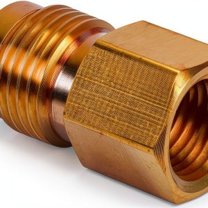 JUWO 3/8 to 1/4 Brass NPT Half Union Coupling-0