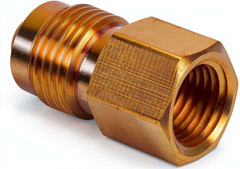 Installing JUWO brass NPT half union coupling on a fuel line