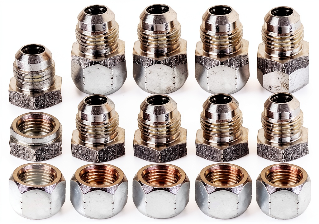 Fakojer hydraulic adapter fittings with zinc-plated finish