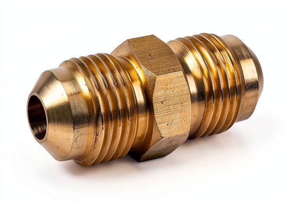 3/8 Inch Brass Flare Tube Fitting Wvapzwr Gold-1