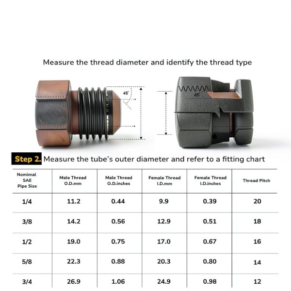 JUWO 3/8 to 1/4 Brass NPT Half Union Coupling-3