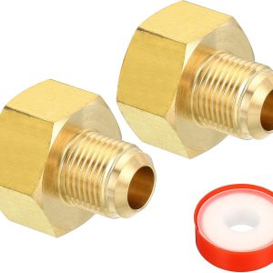 Brass Flare Tube Fitting PATIKIL 1/2 to 5/8 SAE-0