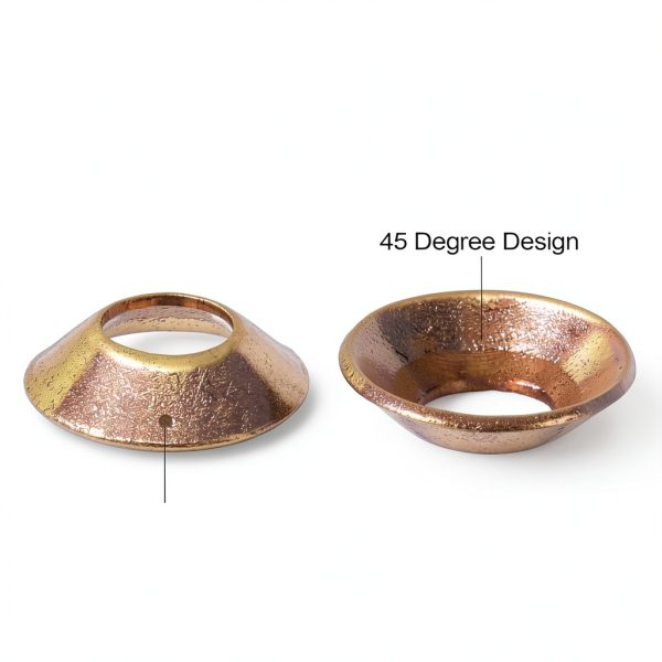 PATIKIL Copper Flare Gasket 15 Pack 14 Inch Tube Fitting-2