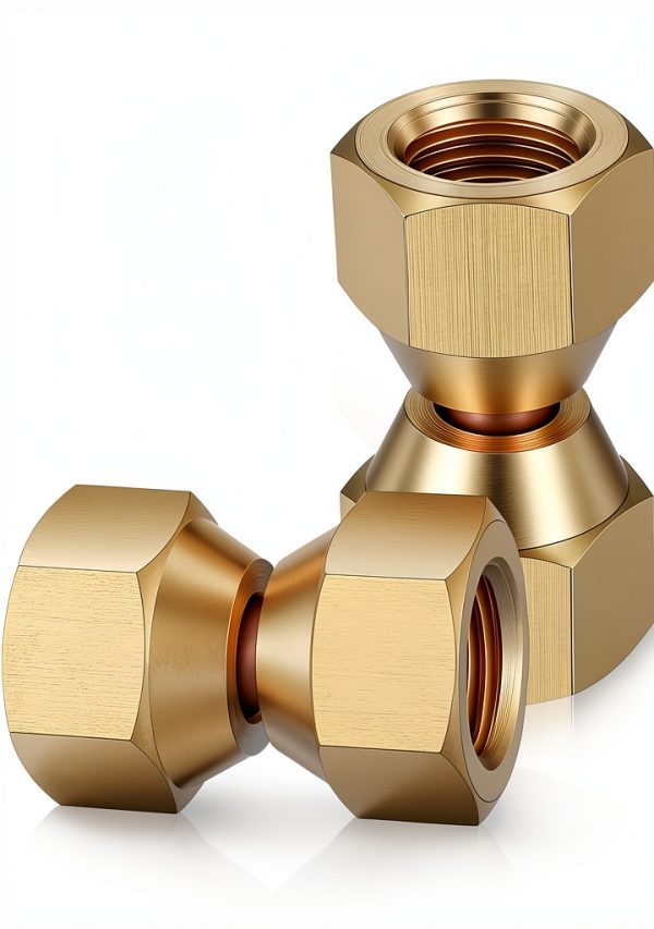 Xelsluthe Brass Flare Adapter Iron Union 1/4 Inch Fitting-0