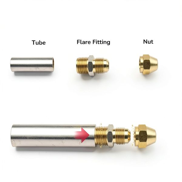 JUWO 3/8 to 1/4 Brass NPT Half Union Coupling-4