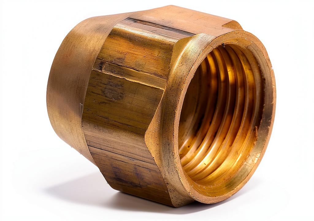 Installing Anderson Metals Brass Short Flare Nut 12 Tube OD NPT on a wooden bench