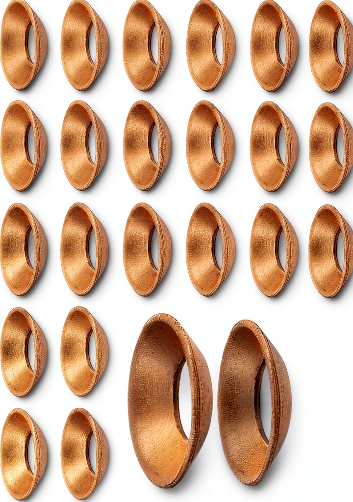'Copper flare gasket with 45-degree flare fitting on a workbench'