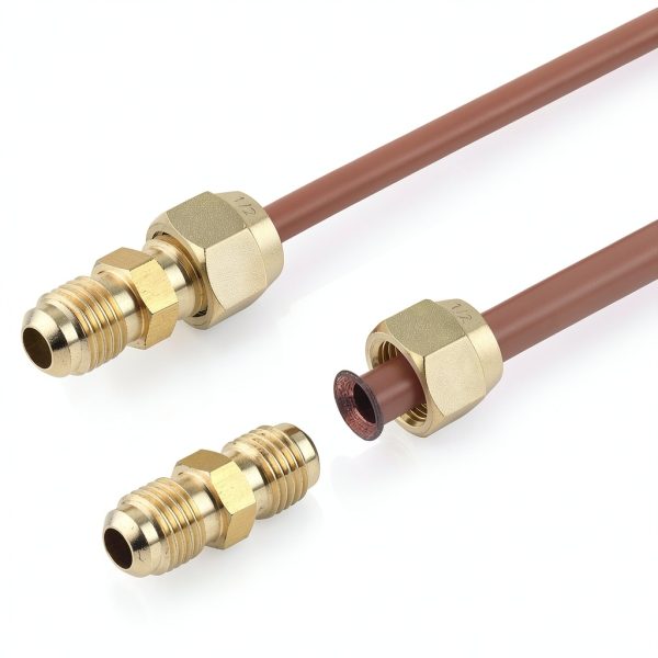 AIFORCE Brass Flare Nut Aerospace Grade Flared Tube Fittings-1