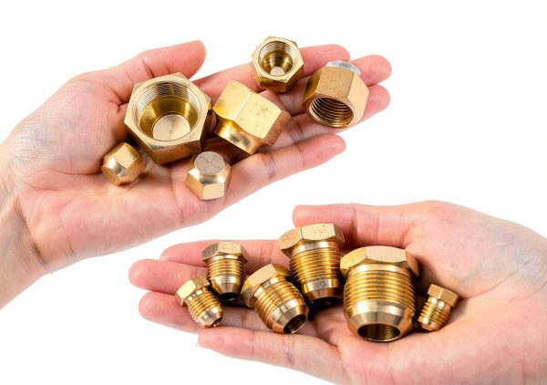 Brass Flare Tube Fitting MorningRo 45deg Gold-4