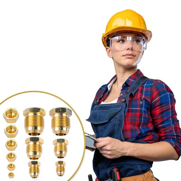 Brass Flare Tube Fitting MorningRo 45deg Gold-5