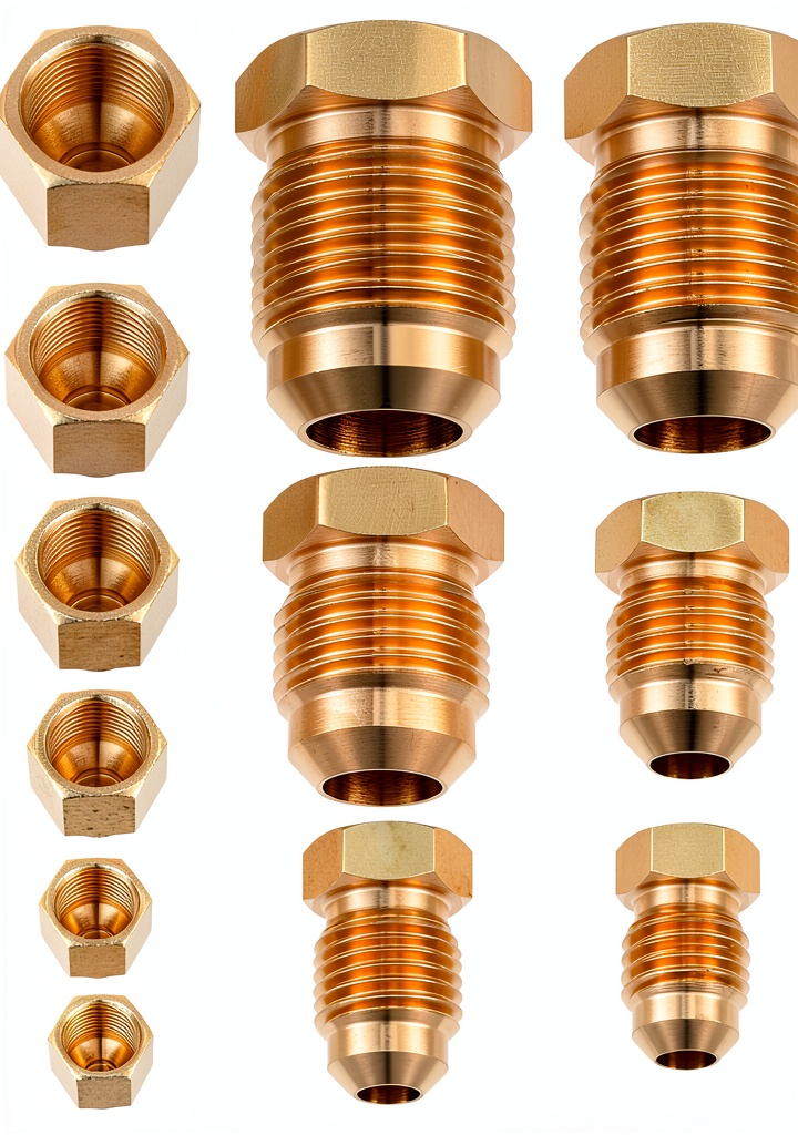 Installing Brass Flare Tube Fitting MorningRo 45deg Gold on a wooden workbench