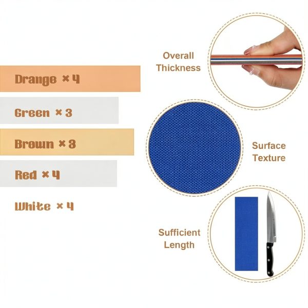 Kathfly G10 Spacer Sheets 30pcs 6.3x1.97x0.04in 8-Color Liner Kit-2